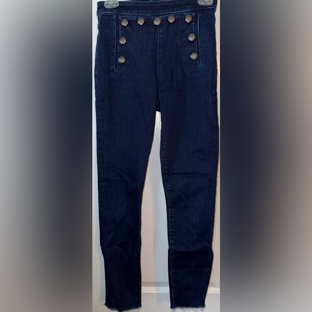 Veronica Beard Jane Skinny High Rise Jeans Indigo Size 25
